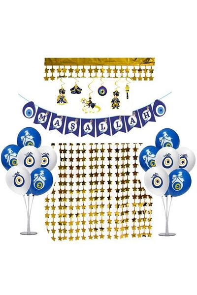 Hayaller Dükkanı Balloon Chain and Circumcision Decoration Set - with Stand