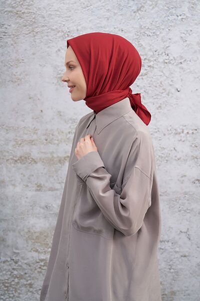 ARMANDA Burgundy Cotton Jazz Scarf