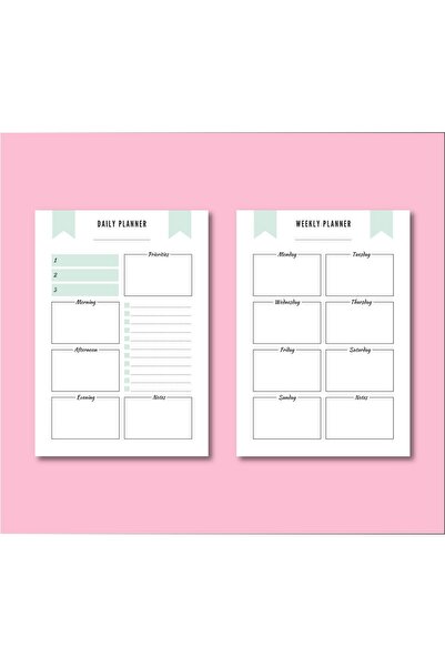 Pine Note الحد الأدنى من المخطط اليومي والأسبوعي باللغة الإنجليزية/قائمة المه...