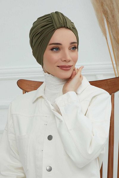 Aisha's Design موديل B-68 بونيه قطني ممشط