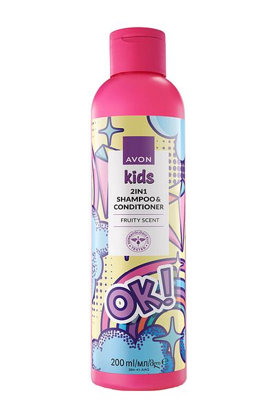 AVON Kids Ok 2 - Shampoo and Conditioner with Fruit Scent 200 ml