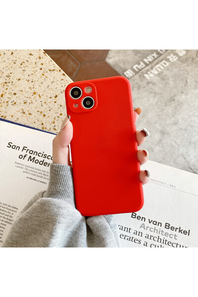 halkhouse iPhone 15 Plus Kılıf İçi Kadife Kamera Korumalı Mara Lansman Silikon Kapak