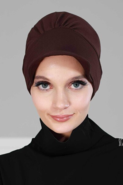 Aisha's Design Șapcă din bumbac pieptănat, b-30 maro, maro