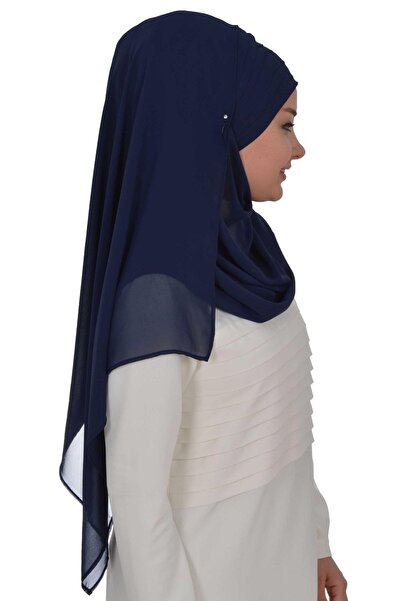 Aisha's Design Πρακτικό σάλι από σιφόν, cps-62, σκούρο μπλε, cps-62, σκούρο μπλε