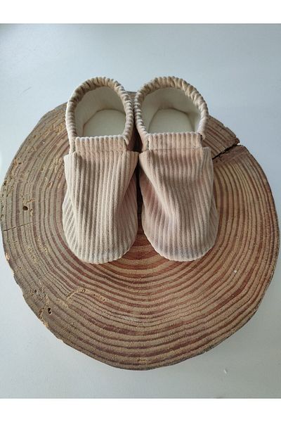IŞIK Booties Milk Coffee Corduroy Booties