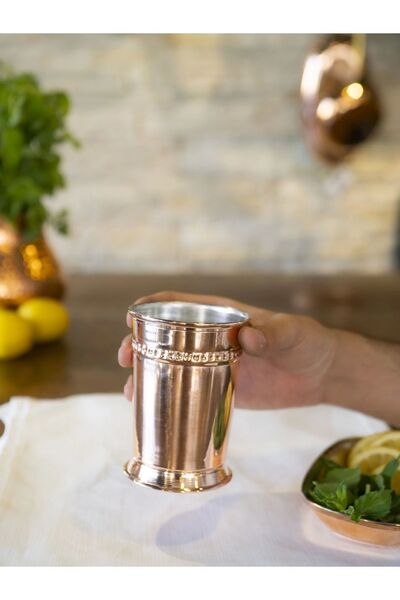 Bakır Concept Copper Cup Julep Cocktail Model Copper Color Set of 2