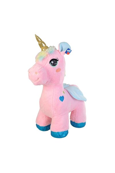 HALLEY Peluş Dört Ayak Boynuzlu At 80 Cm.