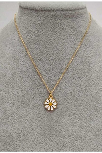 bi dünya saat aksesuar Papatya Model Kolye