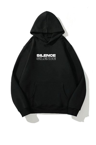 Trendseninle Silence Oversize Hoodie