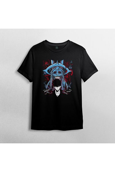Pixxa Μπλουζάκι Solo Leveling Crew Neck 100% βαμβακερό - 1