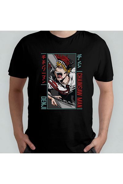 Pixxa Μπλουζάκι Chainsaw Man Crew Neck 100% βαμβακερό - 6