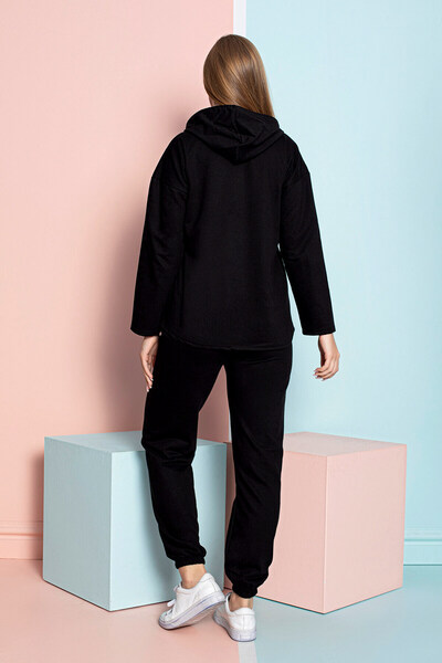 lacelove Γυναικείο ελαφρύ με κουκούλα Σετ Φόρμας - Ενδύματα για το σπίτι