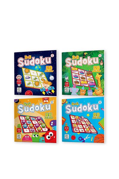 yükselen zeka 3-6 Years Old Sudoku Set with Stickers, 260 Pieces of Stickers