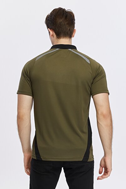 Uniprom Procool Тканина Хакі-Чорний Чоловічий Поло Спортивний Футболка - Дихаючий, Outdoor