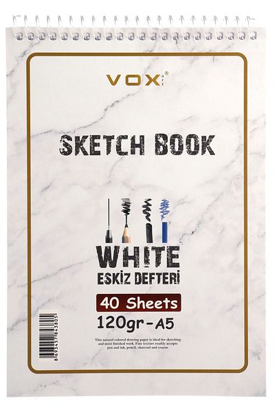 Vox Art Caiet de desen pentru schițe de 120 Gr - A-5, 40 coli