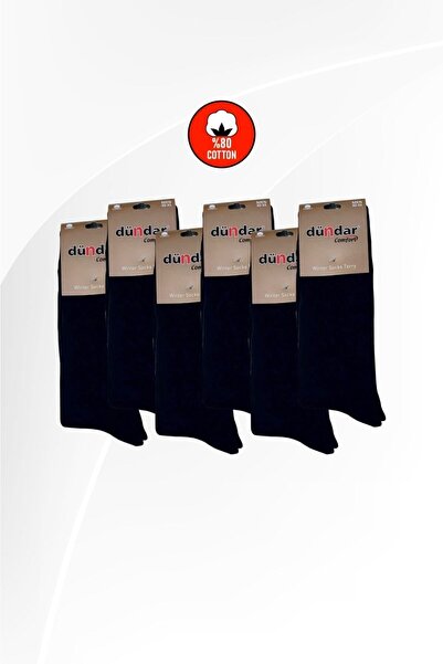 Dündar 6'lı Dikişsiz Kışlık Kalın Havlu ASORTİ Erkek Çorap 41-45 Beden