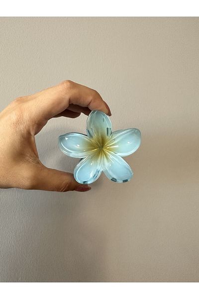 CulyBaby Clip de păr cu flori albastre și agrafă de păr Lotus