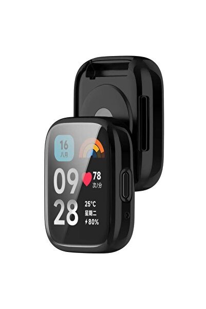 mimtec Redmi Watch 3 Active Uyumlu Kasa ve Ekran Koruyucu 360 Tam Koruma Kılıf Kapak
