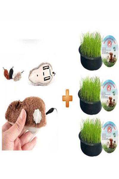 Sonrisa Pets Sonrisa Plush Cat Toy - Organic Mouse Set of 3
