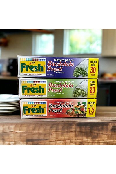 SA FRESH Refrigerator Bag Set of 3 Large, Small, Medium