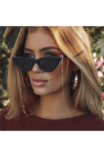 Genel Markalar Kadın Gold Chic Minik Toplu Gözlük Zinciri