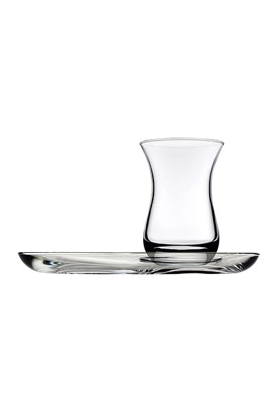 Paşabahçe 96995 Aida Tea Set 4 Pieces (2 Cups & 2 Plates)