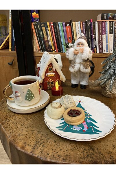 Monako Limited Edition 24 Ayar Altın Işlemeli  Yılbaşı Çam, Kardan Adam %100 ...