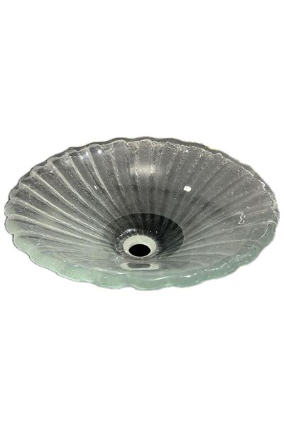 Brezza Şeffaf Yuvarlak Cam Lavabo - B-22