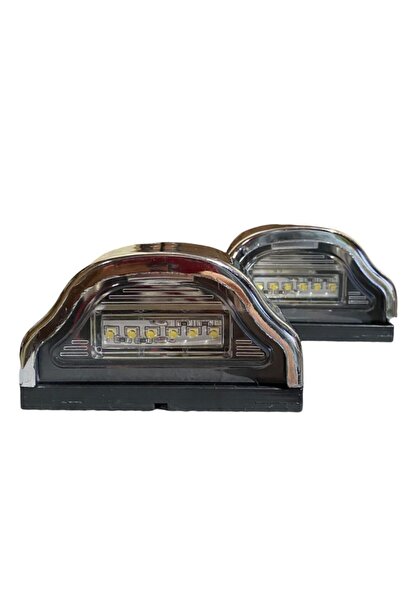 Koçyiğitler Otomotiv Tır Kamyon Dorse Krom Plaka Lambası 2 Adet 12-24v