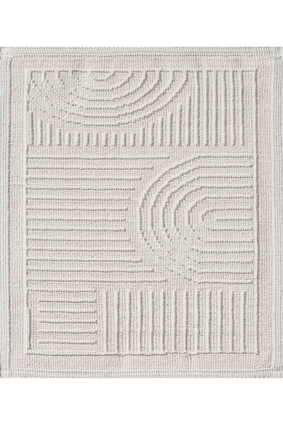 Mariesse Home 60X100 cm and 50X60 cm Natural Cotton 2-Piece Bath Mat Set