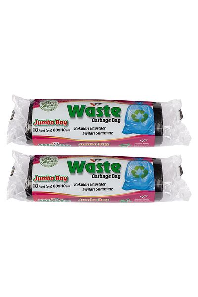SA WASTE Jumbo Size Garbage Bag 80*110 CM 2 PACK 20 PIECES