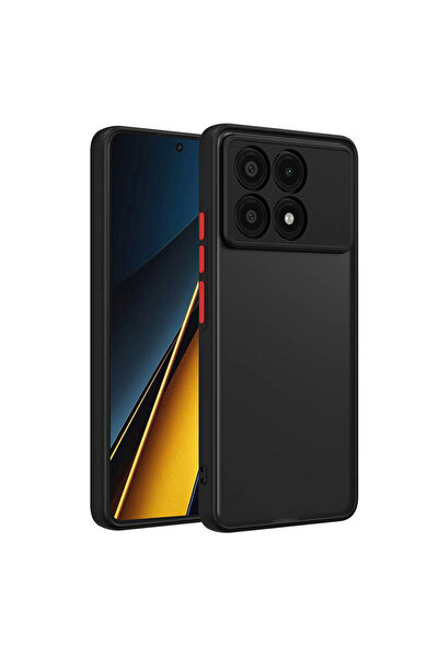 Musal Xiaomi Poco X6 Pro Kılıf Mat Yüzey Kamera Korumalı Silikon