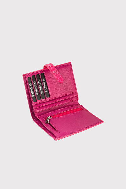 Garbalia Fuchsia Helsinki Women's Card Holder Wallet - with External Belt and Zipper