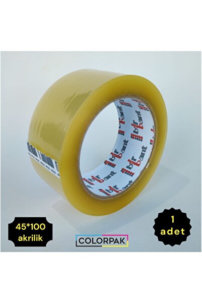 COLORPAK Koli Bandı (45MM*100METRE) Akrilik (1 ADET) Şeffaf, Yüksek Kalite