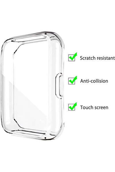 mimtec Huaweı Watch Fit 2 Uyumlu Tam Kaplayan 360 Derece Ekran Koruyucu