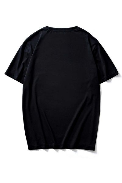 Trendseninle Мъжка черна тениска Tokyo World Printed Oversize T-Shirt