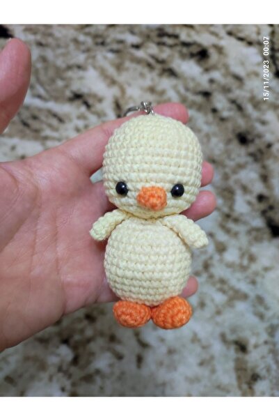 ELMASINEMEĞİ Amigurumi organik civciv anahtarlık