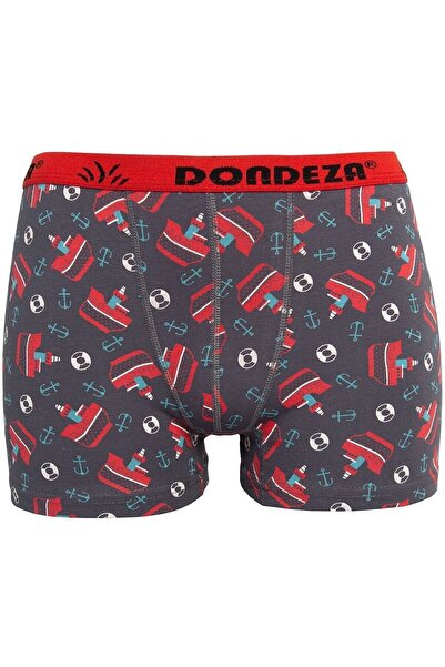 jilly jo Boy's Colorful Patterned Cotton Boxers Pack of 6