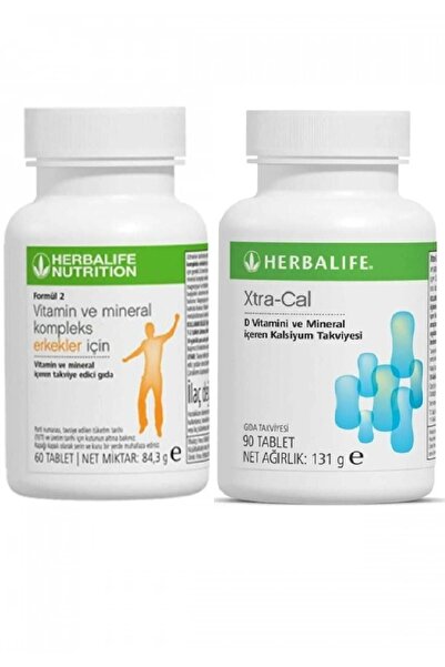 Herbalife Xtra-cal Kalsiyum Takviyesi Ve Erkekler Için Vitamin Ve Mineral 2 li set