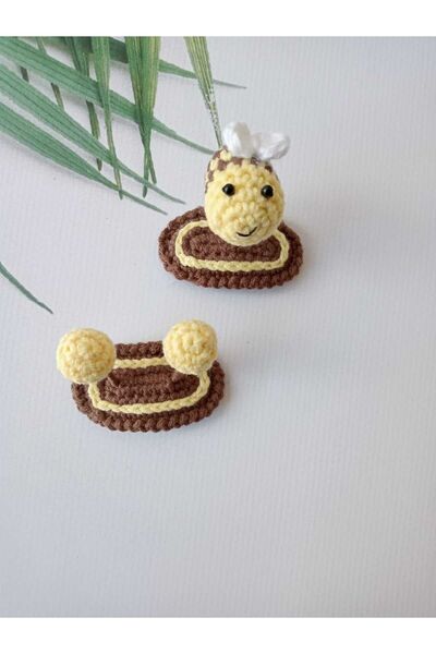 Kadın Girişimciler Atölyesi Комплект от 2 катарами Amigurumi - Пчела и антена