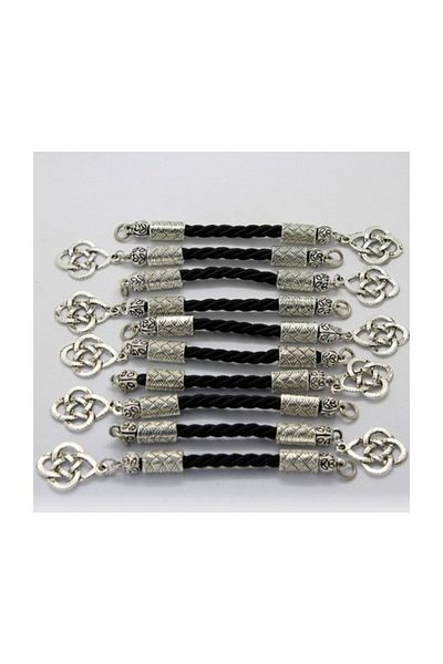 RD EKOAVM 10 Pieces Rosary Tassel - Kazaz Whips Tassel - 8 Cm - Black