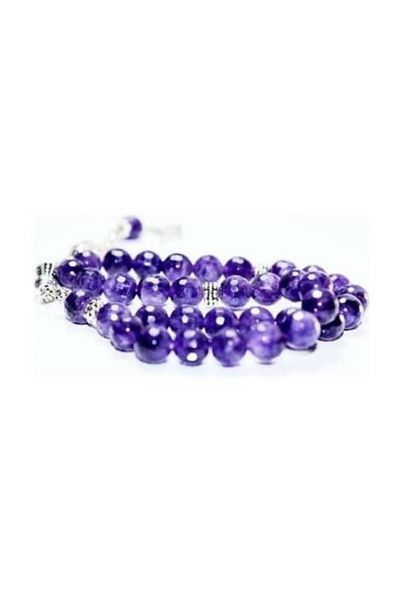 RD EKOAVM Facet Cut Rosary Amethyst Stone Rosary