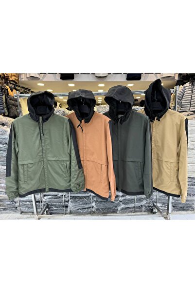 Store Su ve Rüzgar Geçirmez Mevsimlik Erkek Mont
