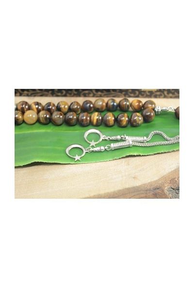 RD EKOAVM Double Tassel Moon Star Tip Globe Cut 10 Mm Rosary Turtle Eye Rosary Rdt2224