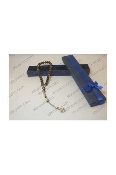 RD EKOAVM Natural Stone Tiger Eye Rosary