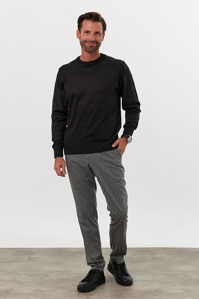 Livio Ferri Men's Crew Neck Knitwear Sweater - Standard Fit