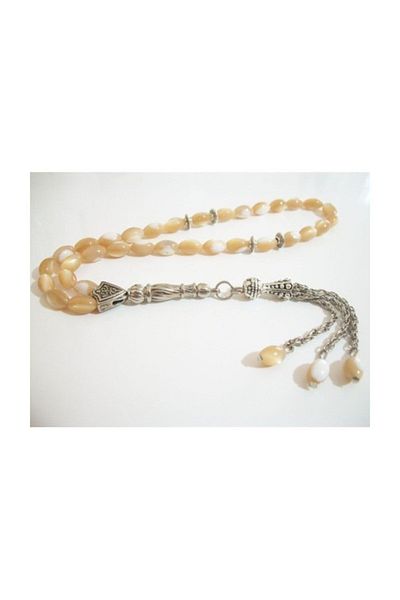 RD EKOAVM Barley Cut Yellow Mother of Pearl Rosary