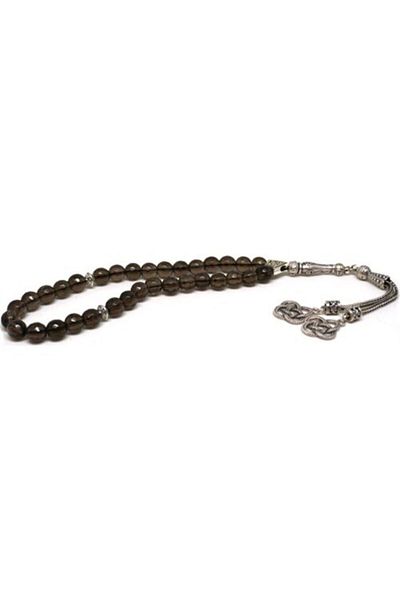 RD EKOAVM Faceted Cut Smokey Quartz Rosary - Bi'bracelet
