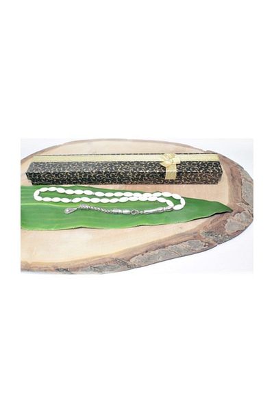 RD EKOAVM Single Tassel Drop Tip Barley Cut Rosary + Pen