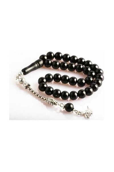 RD EKOAVM Oltu Stone Rosary 8 mm Globe Cut Rosary